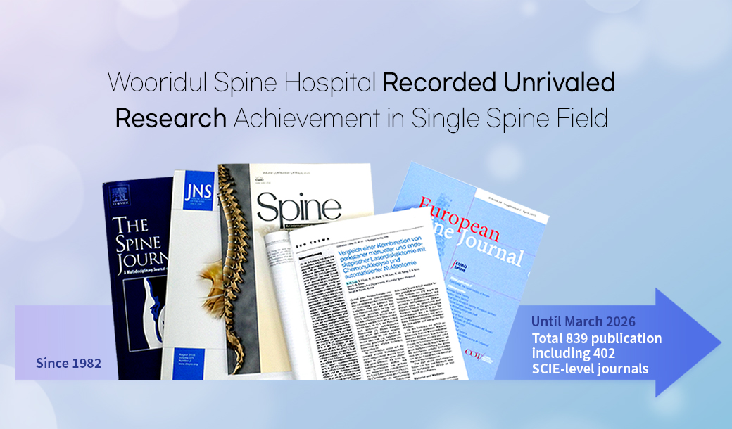 Unrivaled Research
Achievements in Spine